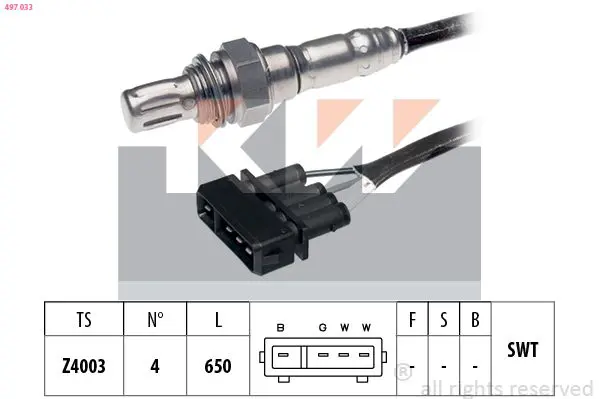 Handler.Part Lambda sensor KW 497033 1