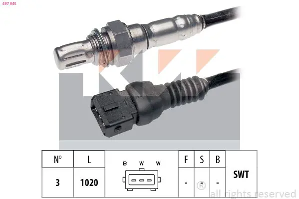 Handler.Part Lambda sensor KW 497045 1