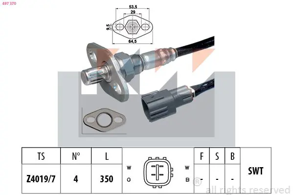 Handler.Part Lambda sensor KW 497384 1