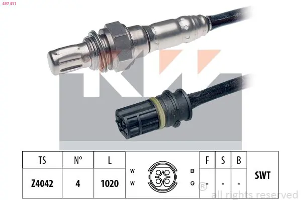 Handler.Part Lambda sensor KW 497411 1