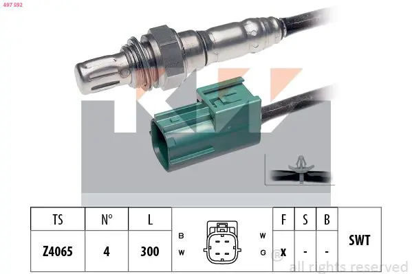 Handler.Part Lambda sensor KW 497592 1