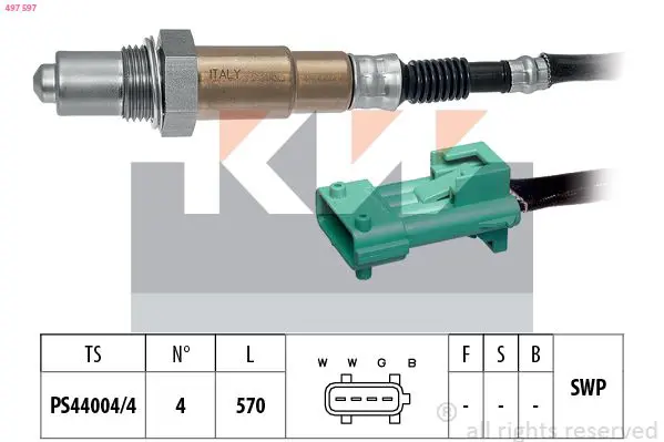 Handler.Part Lambda sensor KW 497597 1