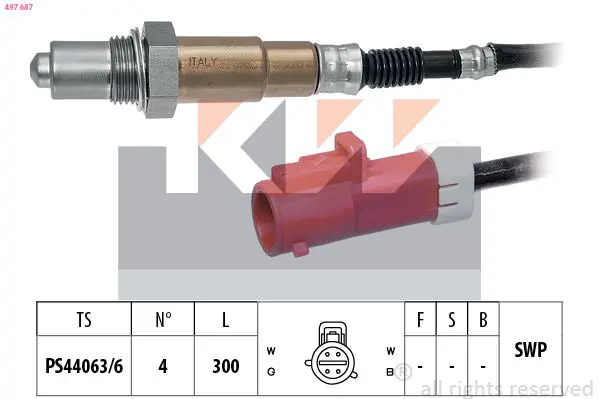 Handler.Part Lambda sensor KW 497687 1