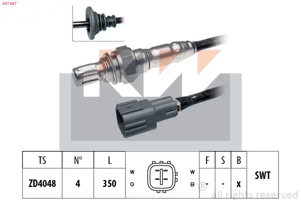 Handler.Part Lambda sensor KW 497847 1