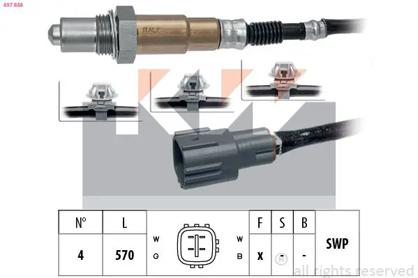 Handler.Part Lambda sensor KW 497848 1