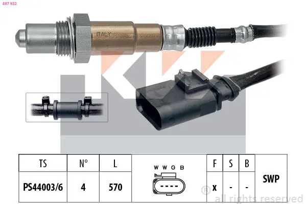 Handler.Part Lambda sensor KW 497932 1