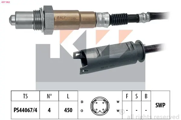 Handler.Part Lambda sensor KW 497962 1