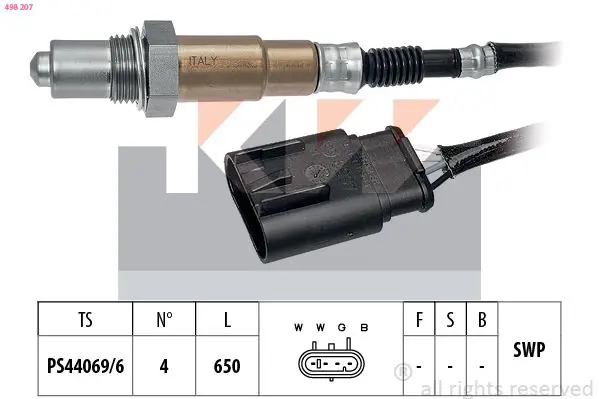 Handler.Part Lambda sensor KW 498207 1