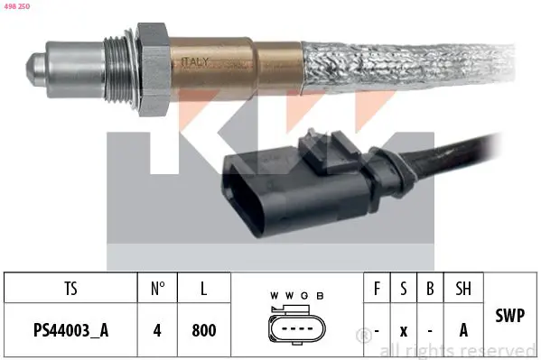 Handler.Part Lambda sensor KW 498250 1