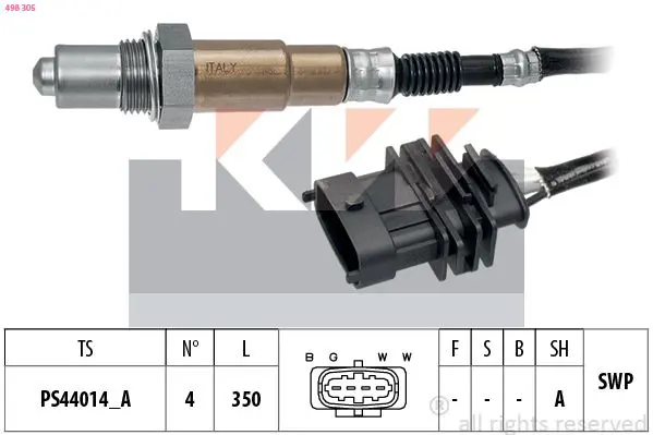 Handler.Part Lambda sensor KW 498305 1