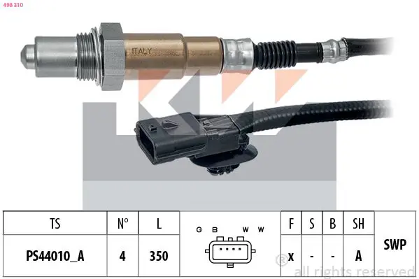 Handler.Part Lambda sensor KW 498310 1