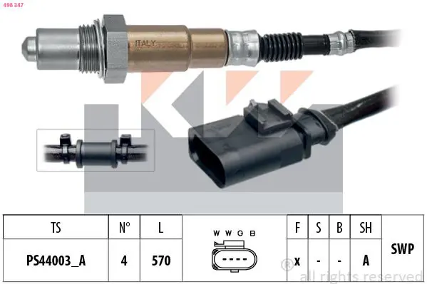 Handler.Part Lambda sensor KW 498347 1