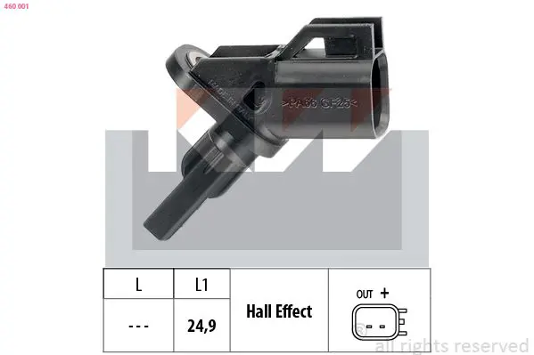 Handler.Part Sensor, wheel speed KW 460001 1