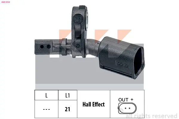 Handler.Part Sensor, wheel speed KW 460010 1