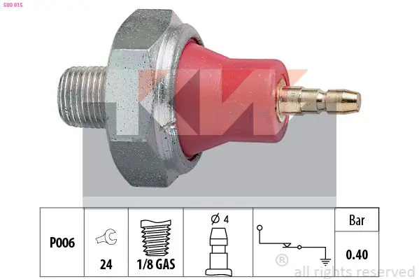 Handler.Part Oil pressure switch KW 500015 1