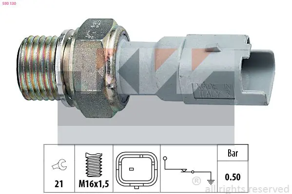 Handler.Part Oil pressure switch KW 500130 1