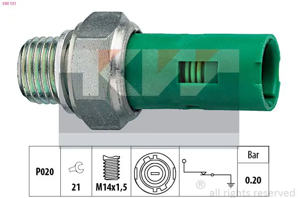 Handler.Part Oil pressure switch KW 500131 1