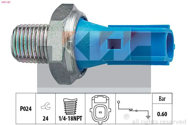 Handler.Part Oil pressure switch KW 500147 1