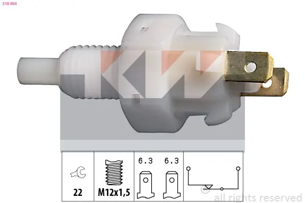 Handler.Part Brake light switch KW 510004 1