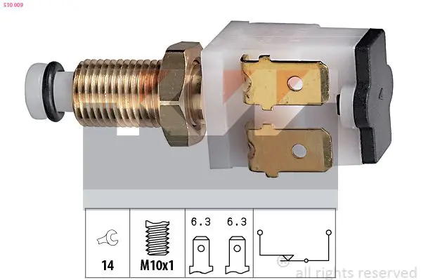 Handler.Part Brake light switch KW 510009 1