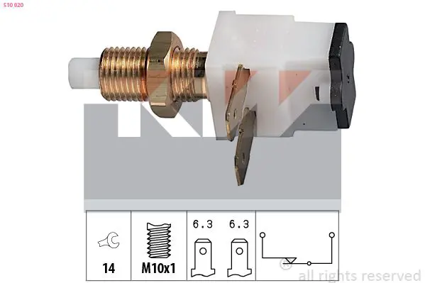 Handler.Part Brake light switch KW 510020 1