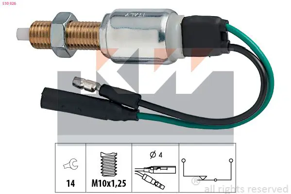 Handler.Part Brake light switch KW 510026 1