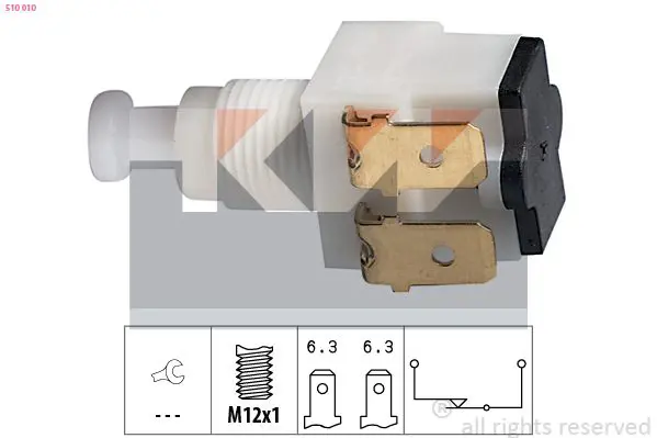 Handler.Part Brake light switch KW 510028 1