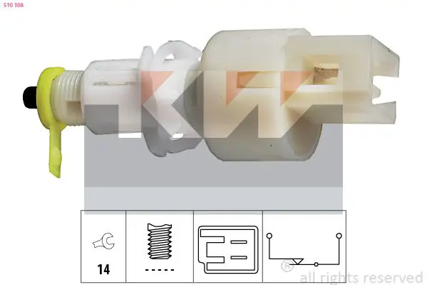 Handler.Part Brake light switch KW 510108 1