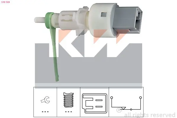 Handler.Part Switch, clutch control (cruise control) KW 510159 1