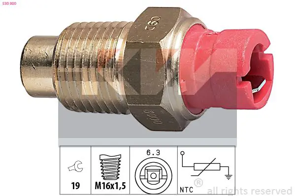 Handler.Part Sensor, coolant temperature KW 530000 1