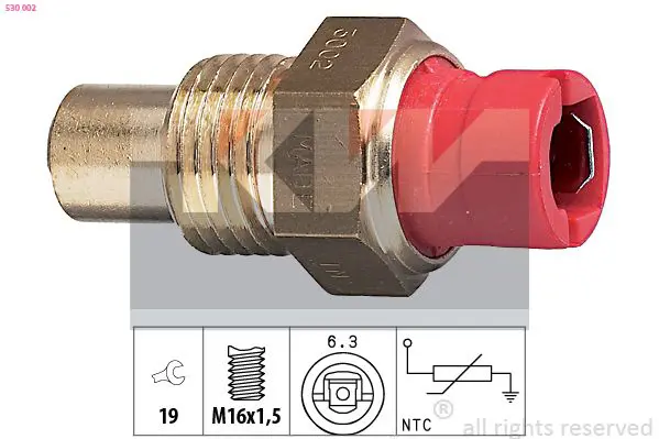 Handler.Part Sensor, coolant temperature KW 530002 1