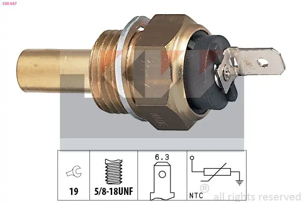 Handler.Part Sensor, coolant temperature KW 530047 1