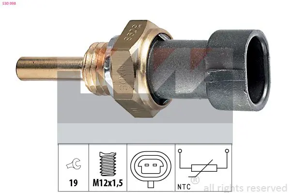 Handler.Part Sensor, coolant temperature KW 530098 1