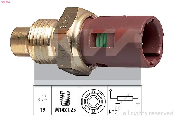 Handler.Part Sensor, coolant temperature KW 530094 1