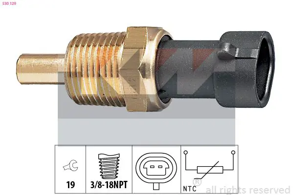 Handler.Part Sensor, oil temperature KW 530129 1