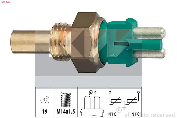 Handler.Part Sensor, coolant temperature KW 530140 1