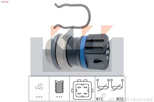 Handler.Part Sensor, coolant temperature KW 530146 1