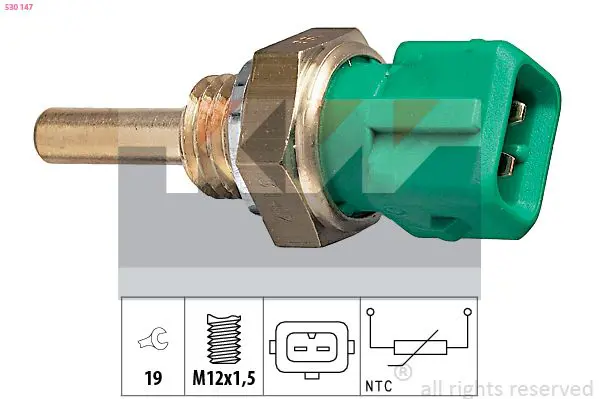 Handler.Part Sensor, coolant temperature KW 530147 1