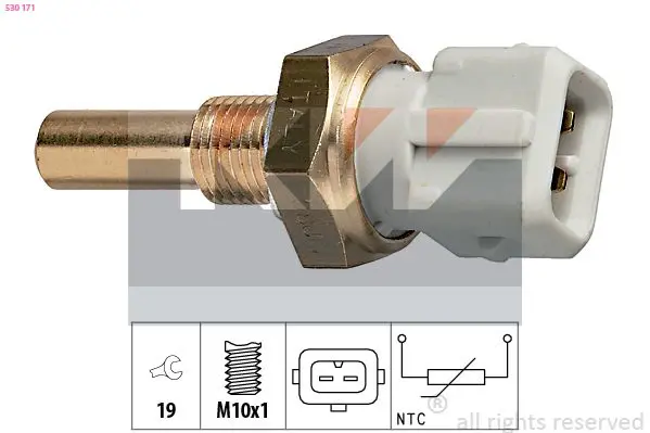 Handler.Part Sensor, oil temperature KW 530154 1