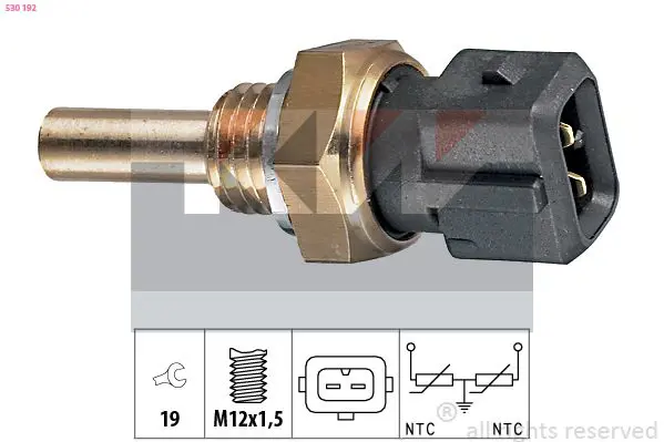 Handler.Part Sensor, coolant temperature KW 530192 1