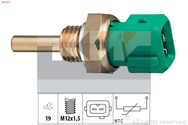 Handler.Part Sensor, coolant temperature KW 530211 1