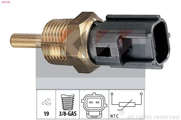 Handler.Part Sensor, coolant temperature KW 530230 1