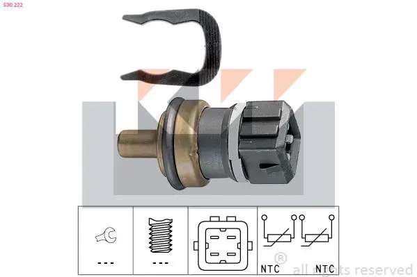 Handler.Part Sensor, coolant temperature KW 530232 1