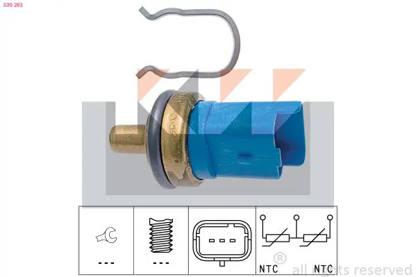 Handler.Part Sensor, coolant temperature KW 530293 1