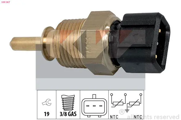 Handler.Part Sensor, coolant temperature KW 530367 1