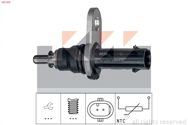 Handler.Part Sensor, coolant temperature KW 530356 1