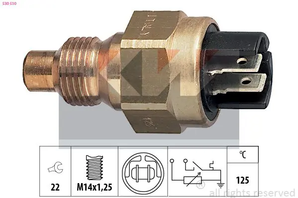 Handler.Part Sensor, coolant temperature KW 530510 1