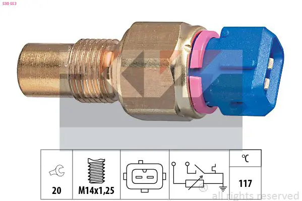 Handler.Part Sensor, coolant temperature KW 530553 1