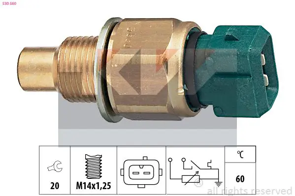 Handler.Part Temperature switch, coolant warning lamp KW 540056 1