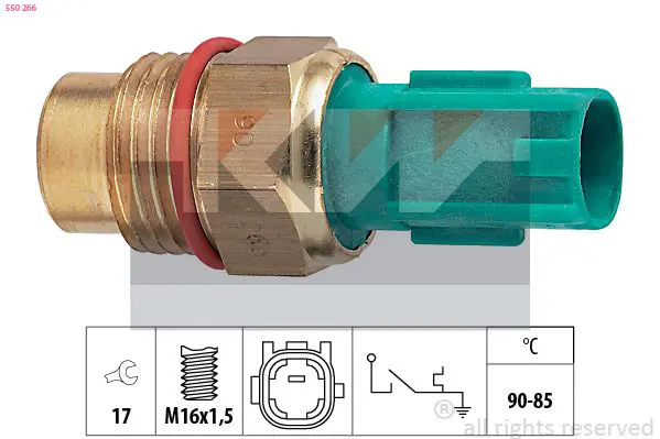 Handler.Part Temperature switch, radiator fan KW 550266 1